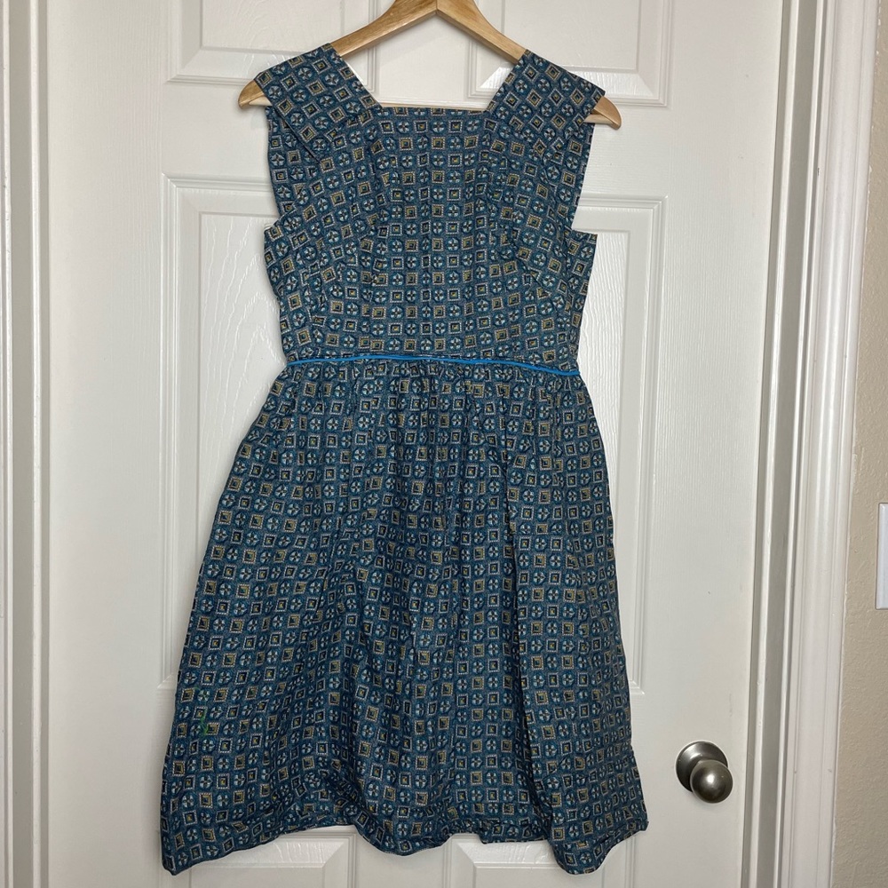 Vintage blue 1950’s handmade dress